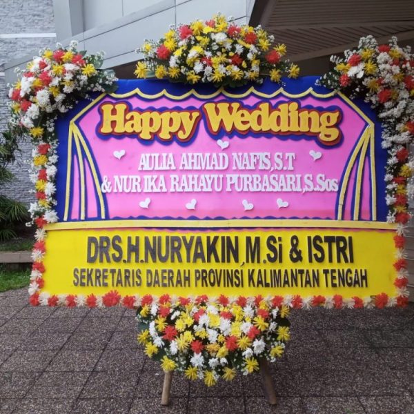 Toko bunga bandung - happy wedding w0006