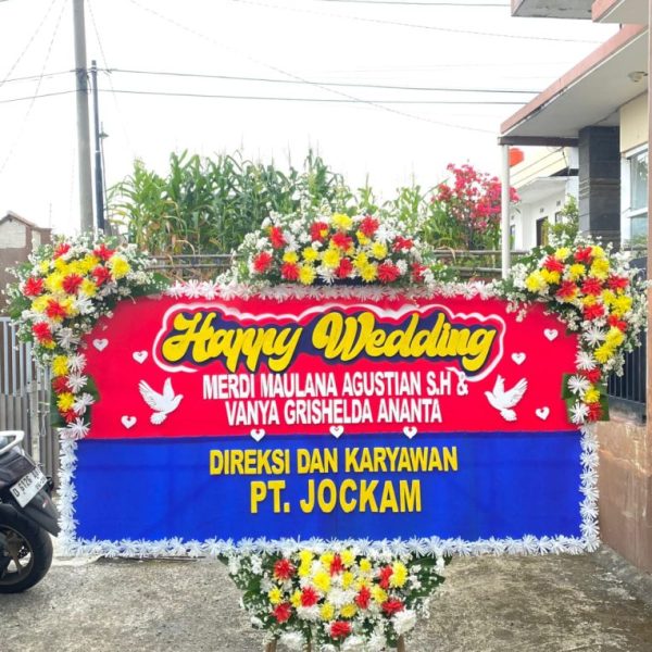 Toko bunga bandung - happy wedding w0004